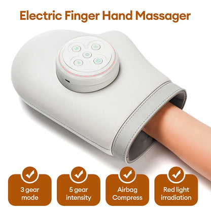 Electric Air Pressure Hand Massager Finger Glove