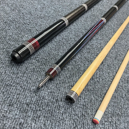 High quality handmade maple pool cue - length 148 cm/58 inches, weight 20 ounces, tip 13 millimeters