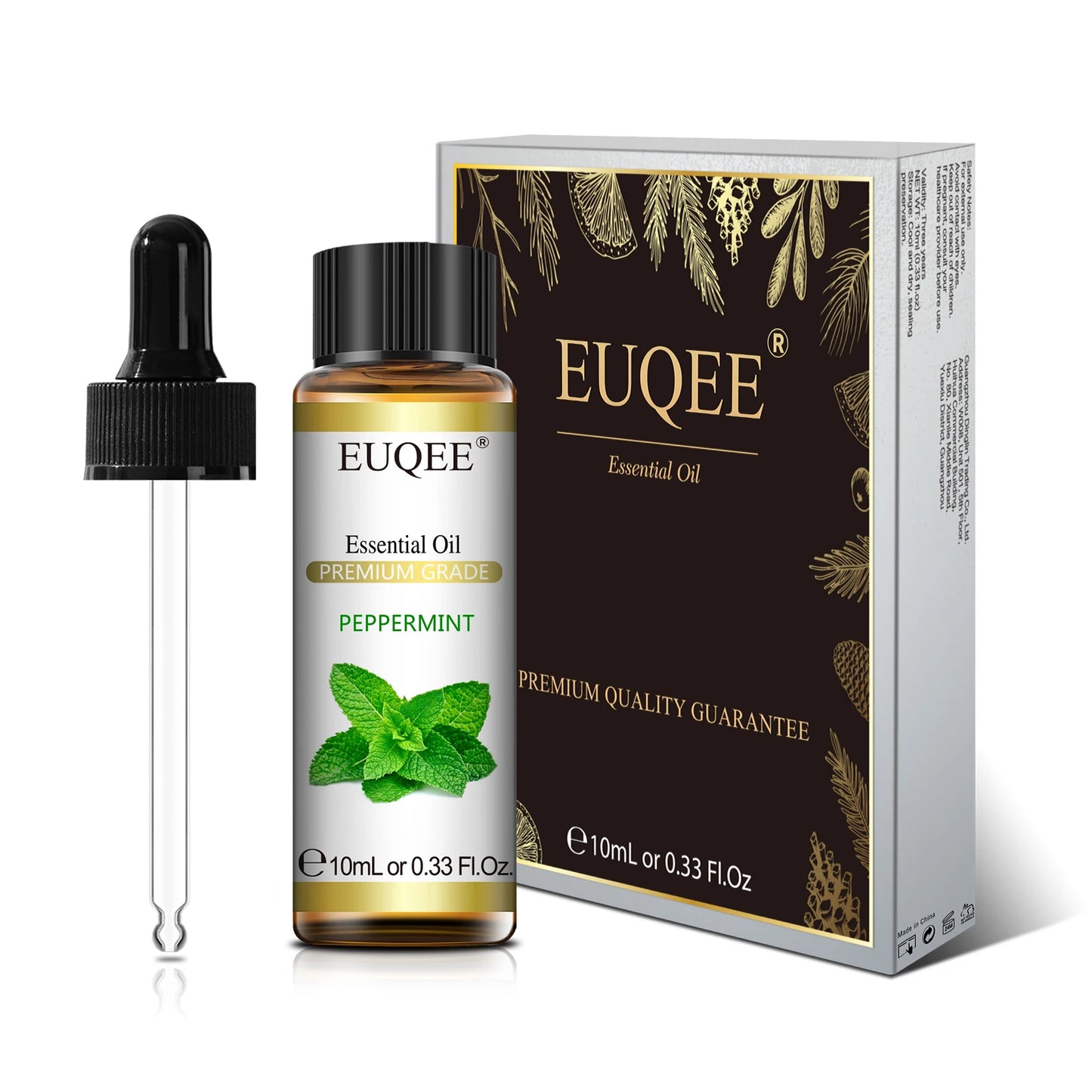 EUQEE 10ml Reines Natürliches Ätherisches Öl Lavendel Jasmin Eukalyptus Vanille Sandelholz Süße Orange Zitrone Oregano Neroli Duft