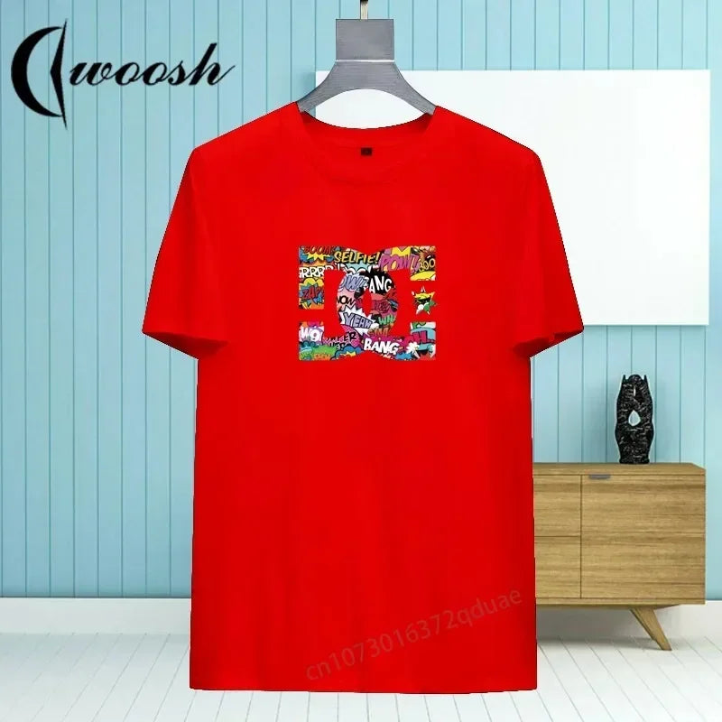 2025 Neue heiß bedruckte Y2k-T-Shirts für Herren und Damen, luxuriöse Oberteile, locker, reine Baumwolle, weich, Kindergröße