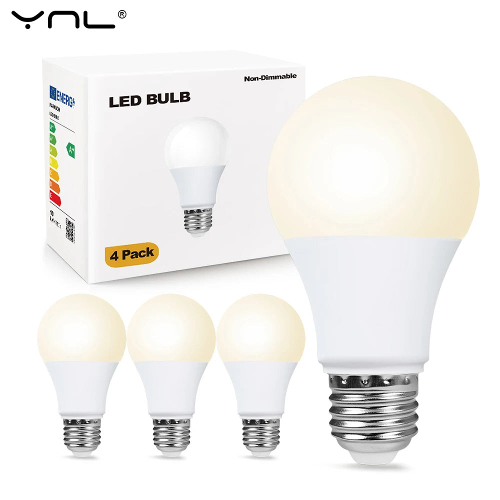 4pcs/lot E27 LED Bulb Lamps AC 220V SMD2835 3W 6W 9W 12W 15W 18W Lampada Led Light Bulbs Living Room Home Indoor LED Bombilla