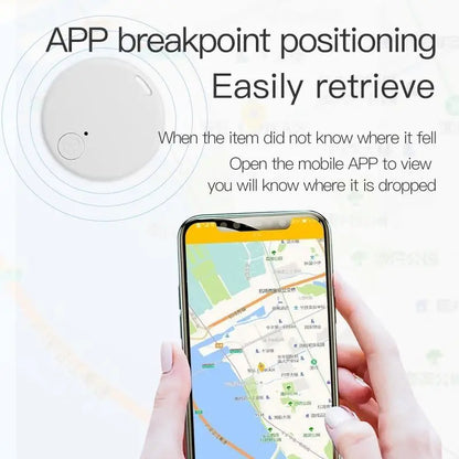 Smart device with app for locating dropped items on a smartphone screen.