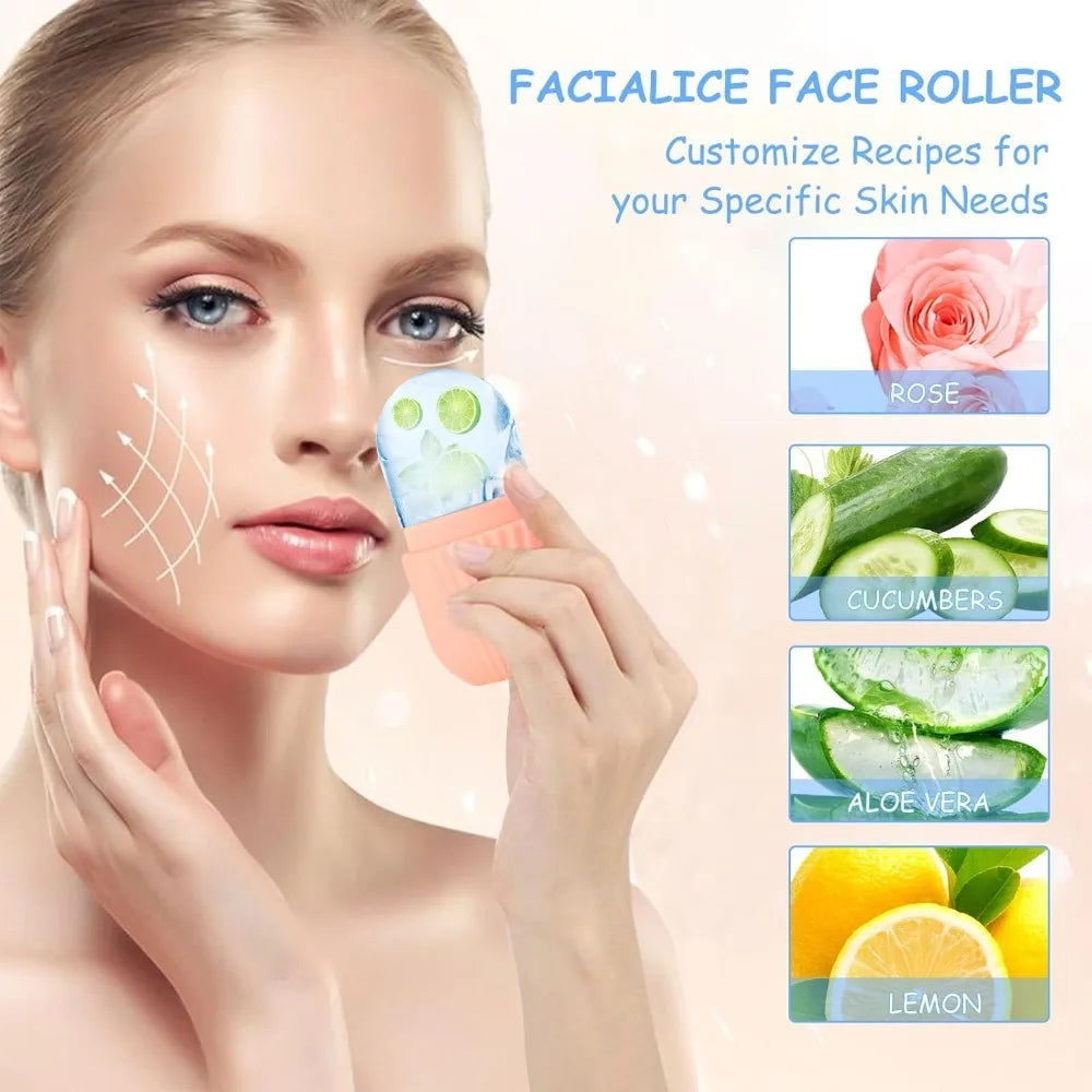 Ice Face Roller & Gua Sha Set | Skin Care Tool