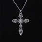 European And American Fashion Personality Retro Gothic Cross Necklace For Men And Women Street Hip-Hop Trendsetters Versatile Pe