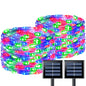 1pcs Solar String Lights Outdoor Waterproof LED Outdoor 8 Modes Christmas Fairy Light for Patio Yard Tree Garden Balcony Decor