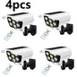 Outdoor Motion Sensor Solar Lights 2000 Lumens 77LED Solar Motion Sensor LED Light Outdoor Camera Wireless Security Floodlights