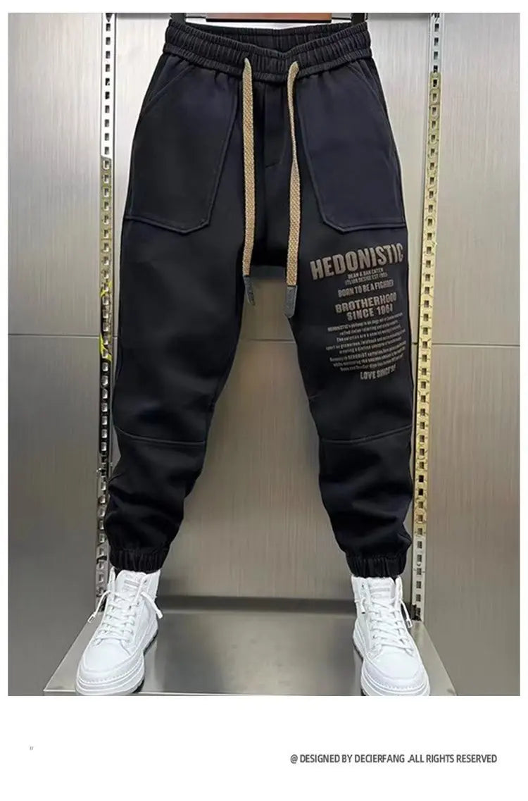 Freizeithosen für Herren Koreanische Mode Baggy Jogginghose Gym Jogger Hip Hop Streetwear Y2K Herrenhose Herbsthose