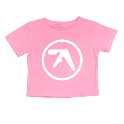 Punk Aphex Twin Print Oversize Hip Hop Women Crop Top Tee