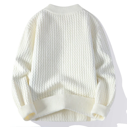Twist Turtleneck Sweater Men Top Quality Mens Christmas Sweaters Thick Warm Handsome Pullover Man