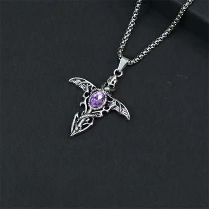 European And American Fashion Personality Retro Gothic Cross Necklace For Men And Women Street Hip-Hop Trendsetters Versatile Pe