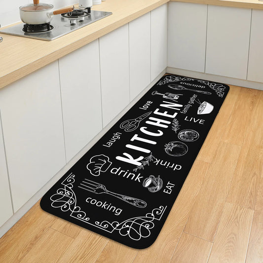 VIKAMA Non-Slip Absorbent Kitchen & Bathroom Floor Mat