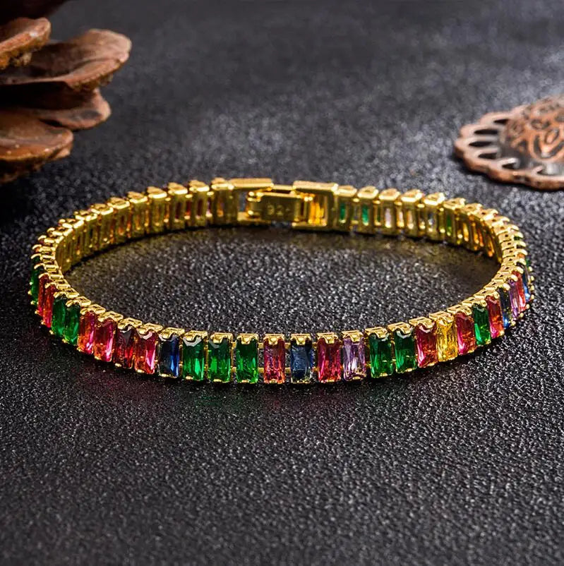 D VVS1 Moissanite Tennis Bracelet Original s925 Sterling Silver 2mm/4mm/5mm Full Diamond Bracelets for Women Man Gift