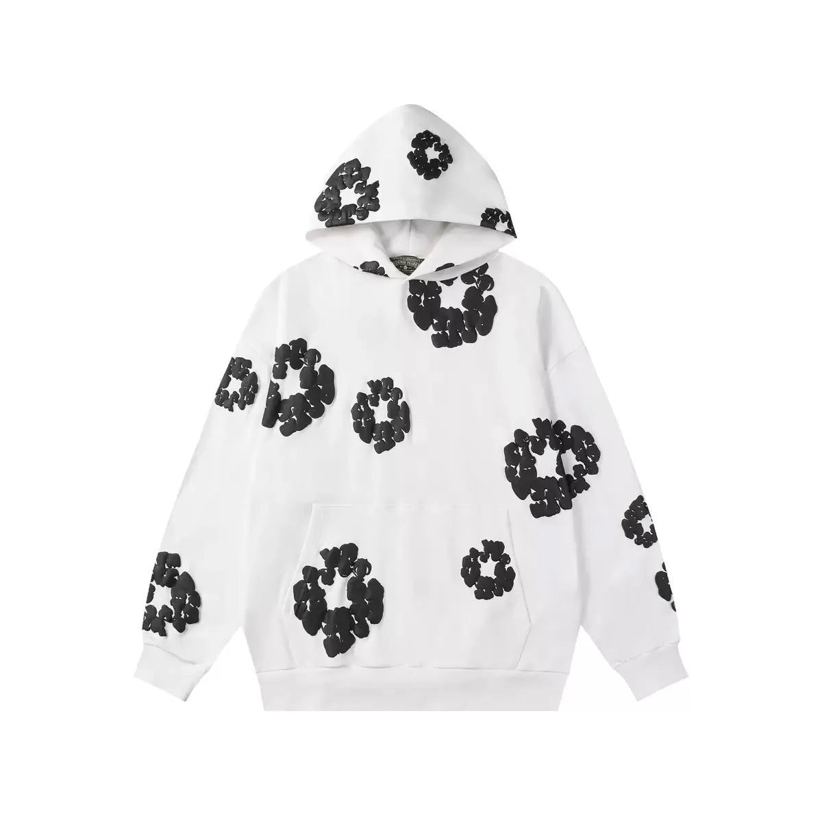 Hoodie Cross border European and American Hot selling Cotton Foam Printed Tears Hoodie Men's and Women's Hoodies