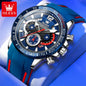 OLEVS Men's Quartz Watch Silicone Luminous