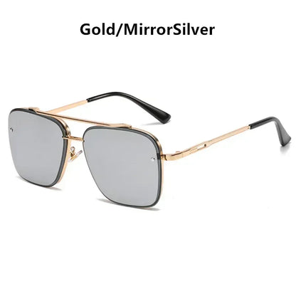 2025 Fashion Square Luxury Design Sunglasses Men Women Flight Seven Rock Mach Six Style Gradient Pilot Sunglasses Oculos De Sol