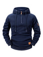 2025 Autumn/Winter Men's Hoodie Fashion Casual Sports Hoodie Retro Harajuku Long Sleeve Zipper Multi Pocket Loose Street Wear
