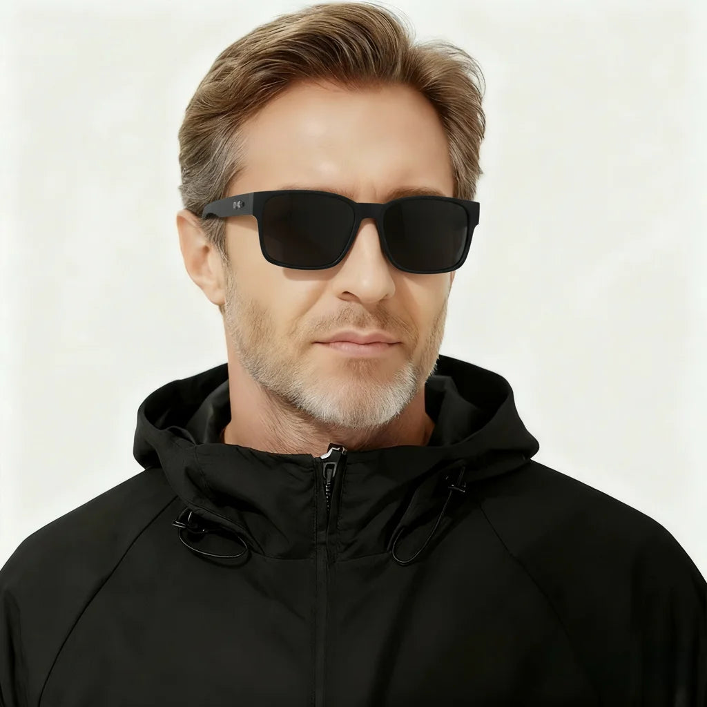 Sunglasses - Square Protective Frame, UV400 Unisex Outdoor Casual