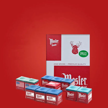 Original Master Premium Quality Billiard Snooker Pool Chalk (Dry,Medium, Oil)