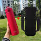 TYESO 600/750ML Thermosflasche mit Strohhalm Edelstahl Auto Thermobecher Sport Wasserflaschen Hält Kalt und Warm Thermobeker