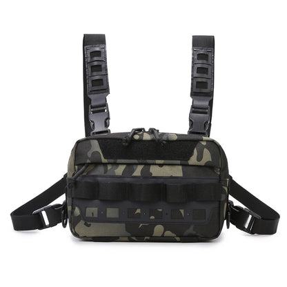 Anglerweste Angeltasche Herren Camo Angelköder Utility Brusttasche Bauchtasche Outdoor Bergsteigen Camping Wandern Jagen