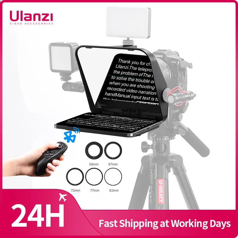 Ulanzi RT02 Universal Teleprompter for Camera & Phone