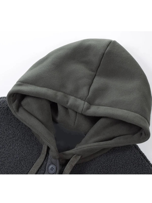 Loose Fit Woolen Coat Women's Mid-Length Hooded Jaet plus Size Comfortable Ele Autumn Winter Outerwear Faionable