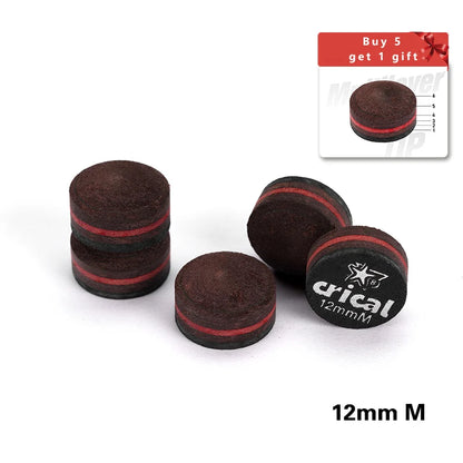 NEW CRICAL Billiard Pool Cue Tips 5pcs Buy 5 Get 6 Carom Cue Tip/Snooker Cue Tip 10mm 10.5mm 11.5mm 13mm Billiard Accessories