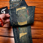 Men's Retro Patch Jeans – Paint Print Slim Denim
