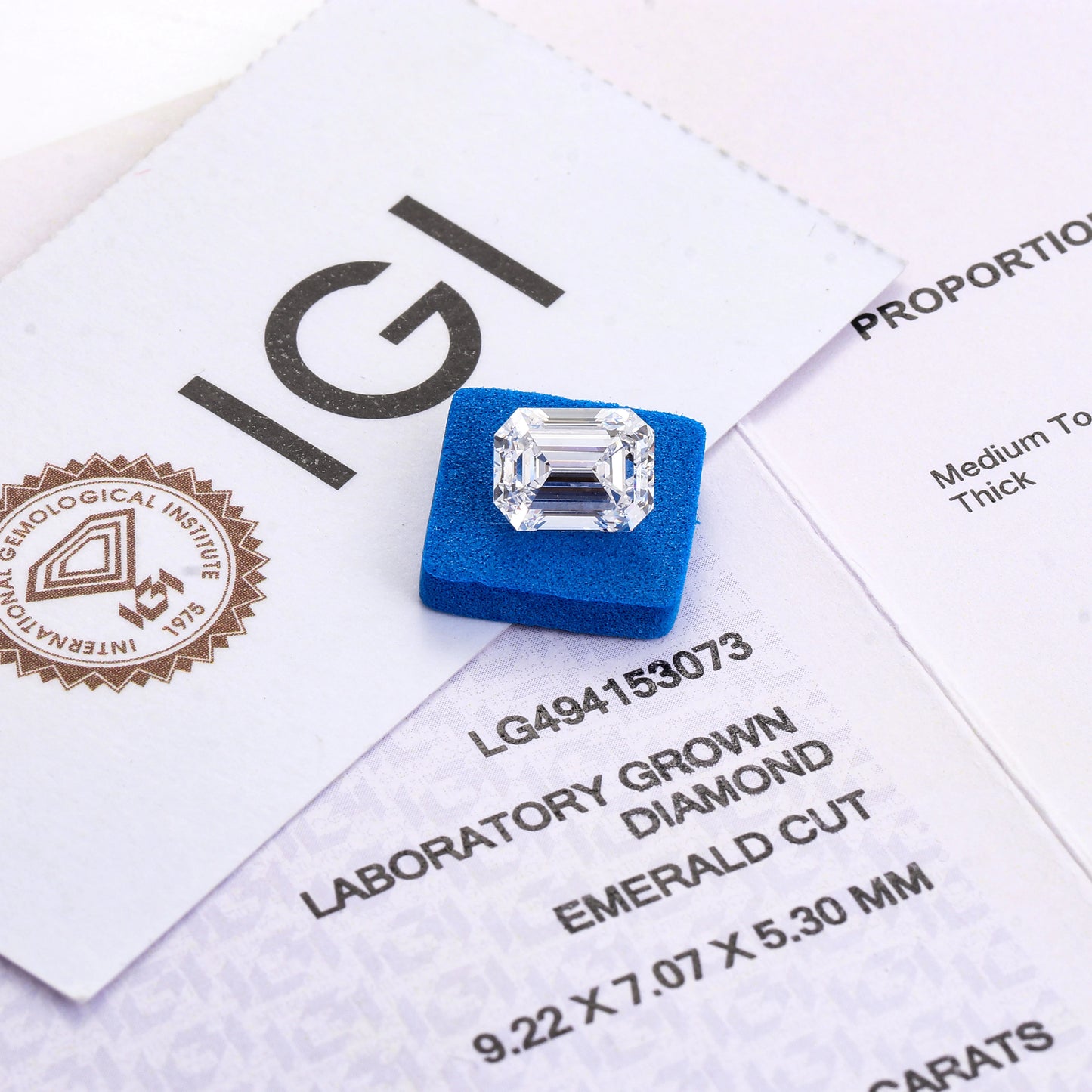 IGI Lab Diamond 1-5CT DEF VS-VVS Pear Heart Emerald Radiant Cushion IGI GIA Certificate White Grown Stone
