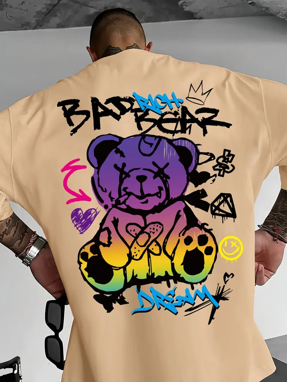 Summer New 3D Printed Large-sized Men's T-shirt Comfortable and Casual Quick-drying and Breathable Suitable for Daily Wear
