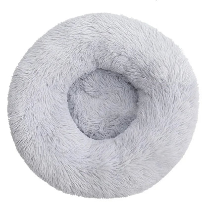 40-90cm Rundes Haustierbett für große Hunde Super Weiches Katzenbett Langes Plüsch Hundebett für mittlere Hunde Winter Warmes Schlafplatz