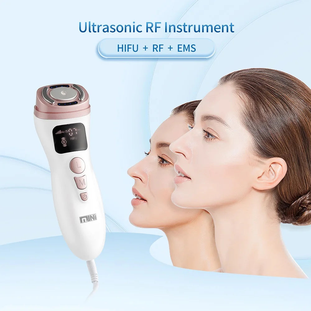 Mini HIFU Machine – Ultrasonic RF EMS Facial Lifting