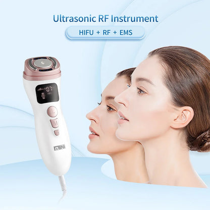 Mini HIFU Machine – Ultrasonic RF EMS Facial Lifting