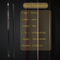 12.75mm Tip High-Quality Multi-Layered Carbon Fiber and Glass Fiber Billiard Cue with Metallic Pattern, Yellow Color, Perfect fo