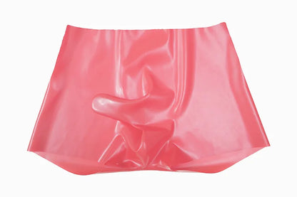 Herren Fetisch Latex Höschen Gummi Boxershorts Peniskondom Unterwäsche Kondom Cock Pouch Shorts Sexy Unterhosen für Herren