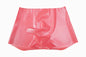 Men's Latex Fetish Boxer Shorts with Penis Pouch Sheath