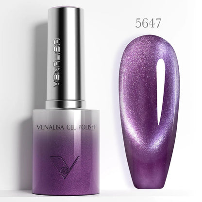 Venalisa TPO Free Hema Free 10ml Winter Nails Warm Coffee Cat Eye Nail Gel Polish Magnet Soak Off UV LED Semi Permanent Nail Gel