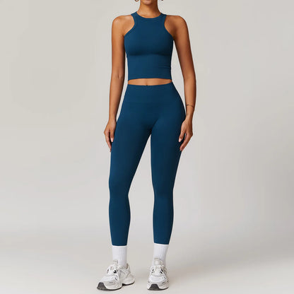2/3/4PCS Yoga Set Gym Clothes Sportswear Seamless Yoga Suits For Women Fitness Long Sleeved Tracksuits Sports Bra Gym Leggings
