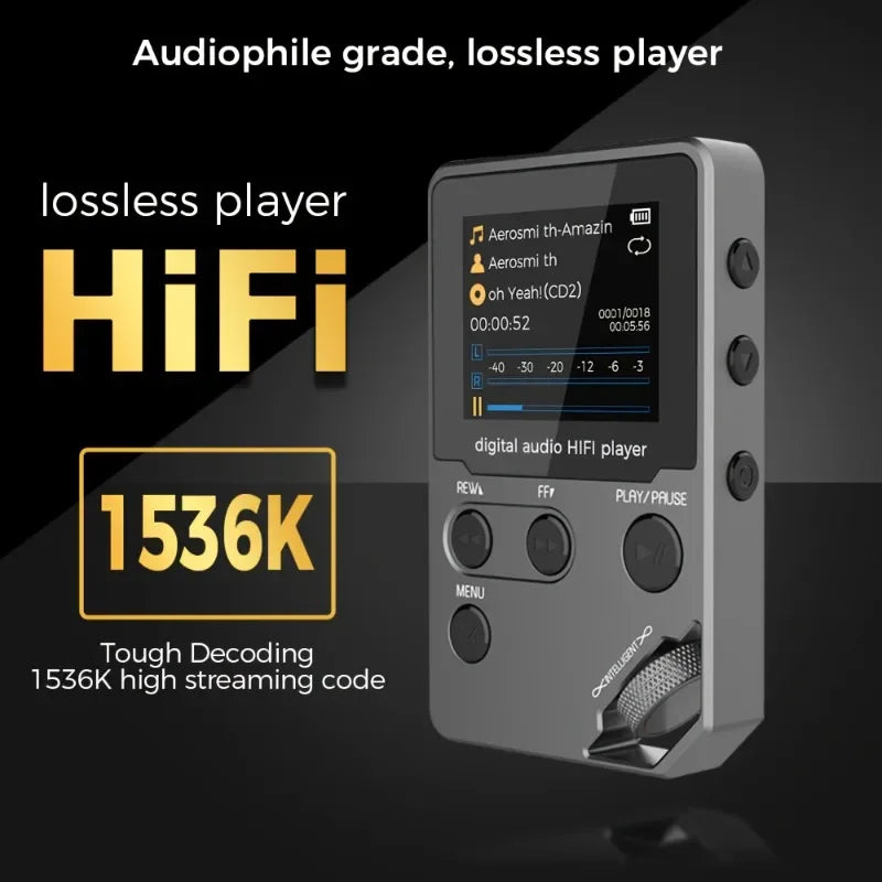 8GB Lossless Bluetooth MP3 Player with FM Radio