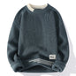 Pullovers Men Fashion Knitted Sweater Mens O-Neck Patchwork Casual Knitwear Slim Pullover Sweaters