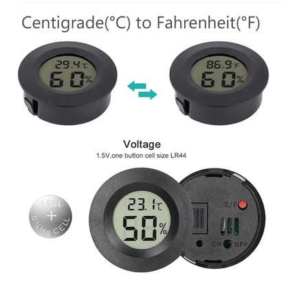 4PCS LCD Digital Thermometer Hygrometer Indoor Room Electronic Temperature Humidity Meter Sensor Gauge Weather Station Home ﻿