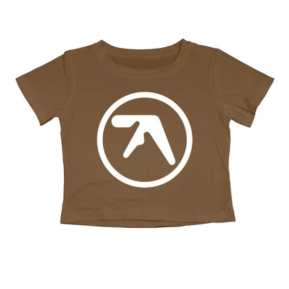 Punk Aphex Twin Print Oversize Hip Hop Women Crop Top Tee