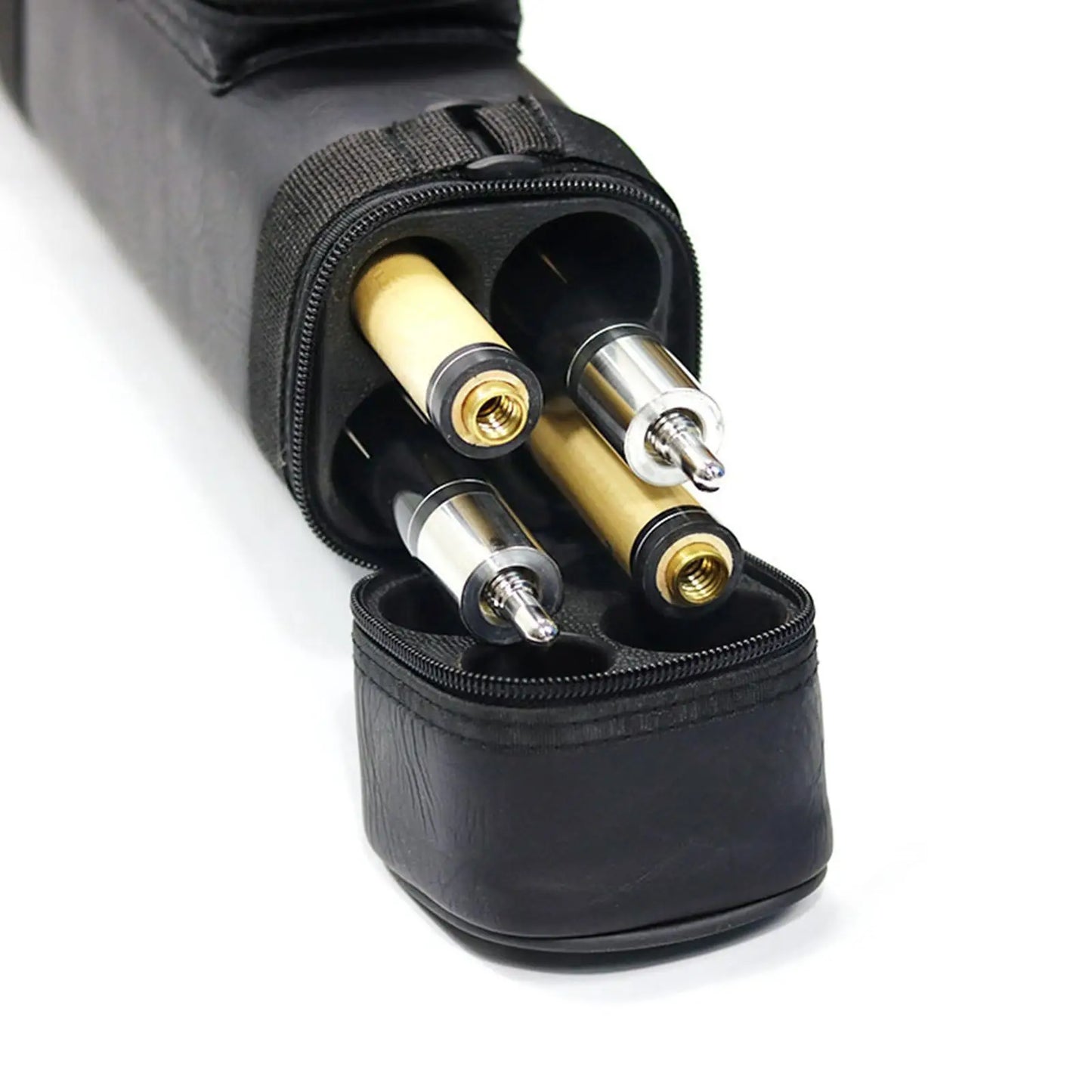 Premium Pool Cue Case for 2 Butts and 2 Shafts - Protective Carrying Bag for Billiard Enthusiasts