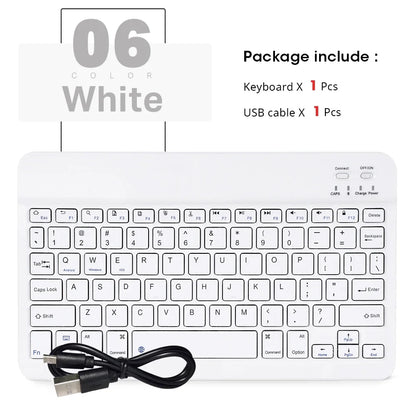 New Portable Wireless Bluetooth Keyboard Without Touchpad Mini Slim Mute Keyboard For IOS Android Windows Universal Office Use
