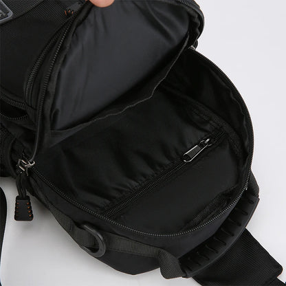 Neutral functional fashionable crossbody bag - chest bag, single shoulder, adjustable shoulder strap, perfect for travel and dai