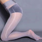 Horse Oil Socks 100% Shiny and Smooth Black Stockings Durable Thin Transparent Silky 8D Spring and Summer Pantyhose for Women