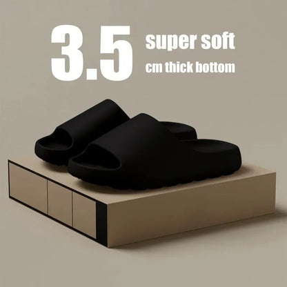 Coconut Cloud Slippers – Thick-Sole EVA Beach Sandals for Men & Women