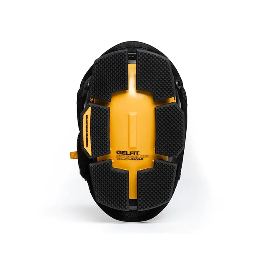 Black and yellow Gelfit product on a white background