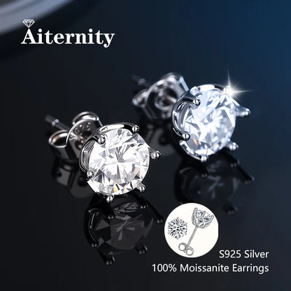 Moissanite Small Hoop Earrings Lab Diamond Hoop Huggies Earrings Sterling Silver Cartilage Earrings for Women Girls Teens
