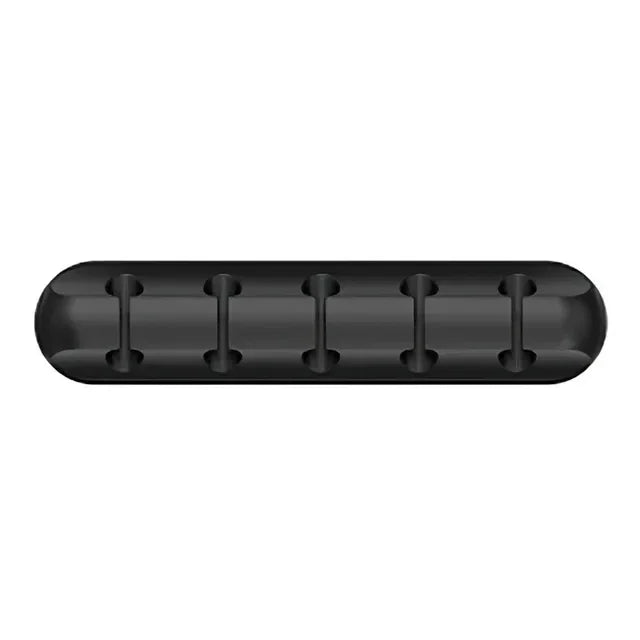 VIKEFON Silicone USB Cable Winder & Adhesive Clips